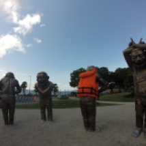 Laughing Statues